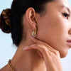 Dual Harmony Hoop Earrings