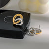 Two-tone Eternal Knot Earrings
