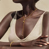 Golden Droplet Pendant Necklace