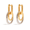 Dual Harmony Hoop Earrings