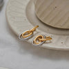 Dual Harmony Hoop Earrings
