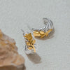 Golden Bloom Hoop Earrings