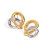Two-tone Eternal Knot Earrings