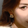 Two-tone Eternal Knot Earrings