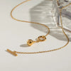 Golden Droplet Pendant Necklace